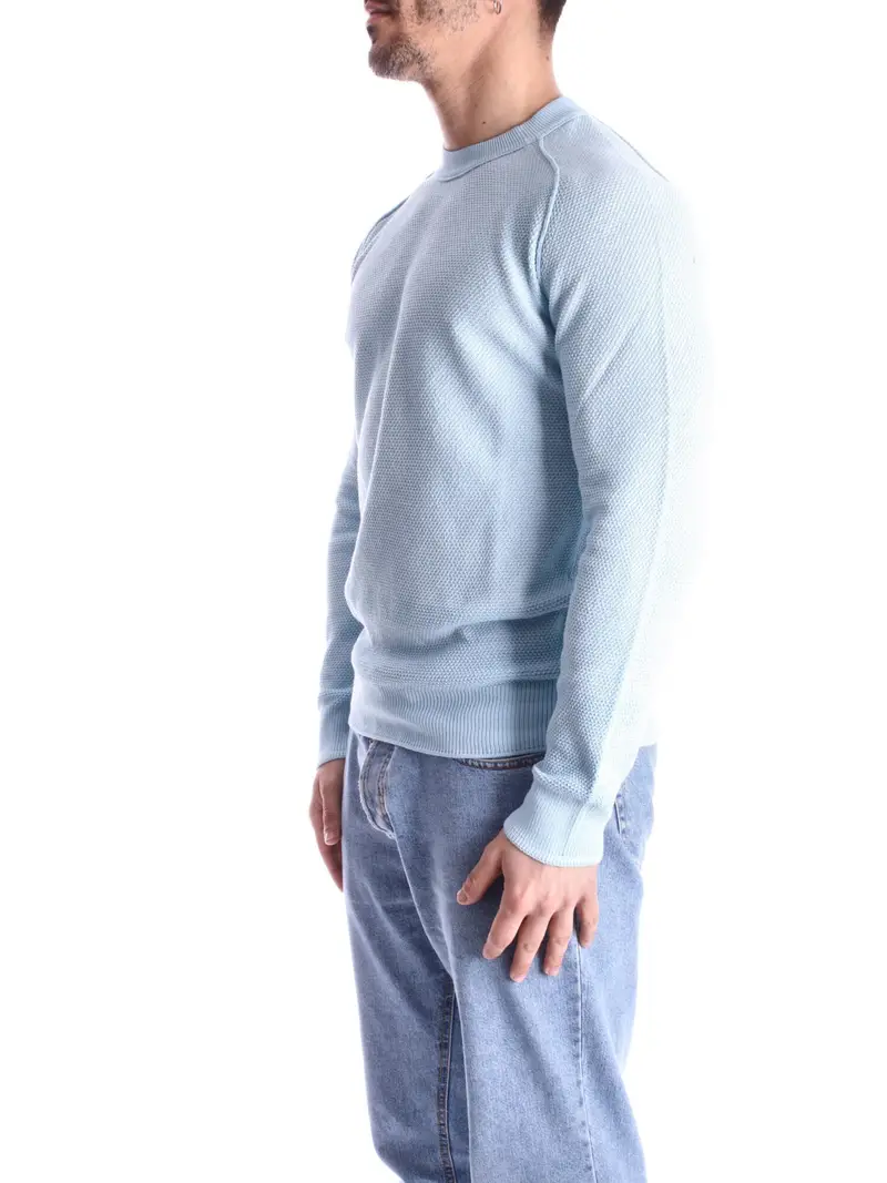 BOSS Maglieria Maglie Girocollo Uomo Blu miniatura 2