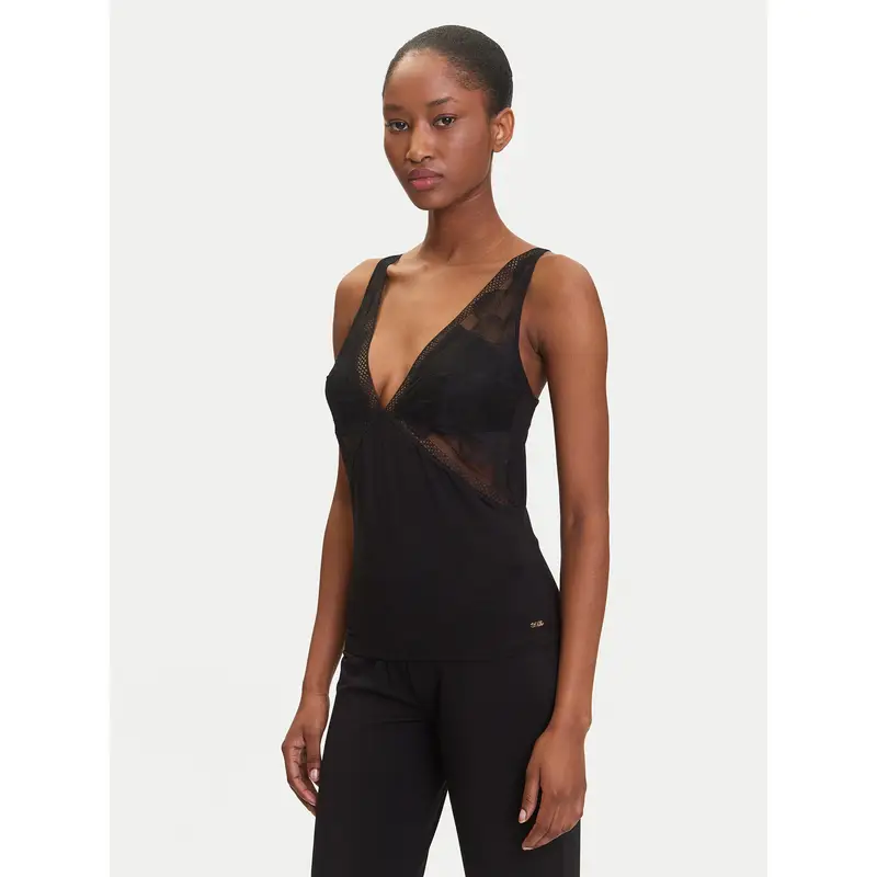 Maglietta del pigiama Peony 50545590 Nero Regular Fit