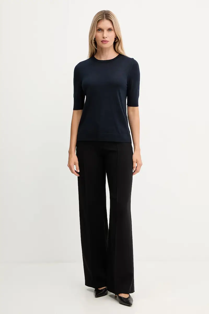 maglietta in lana colore beige 50544996 Blu navy miniatura 2