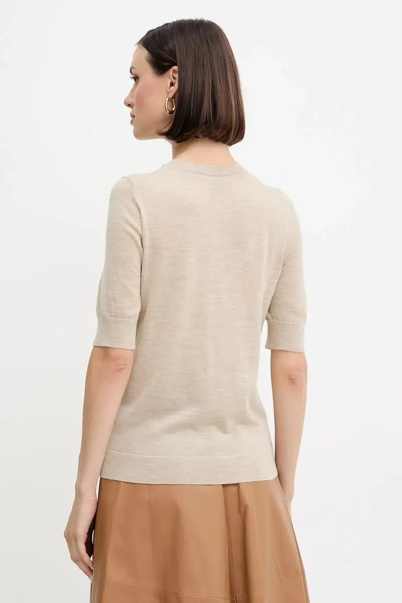 maglietta in lana donna colore beige 50544996 miniatura 3