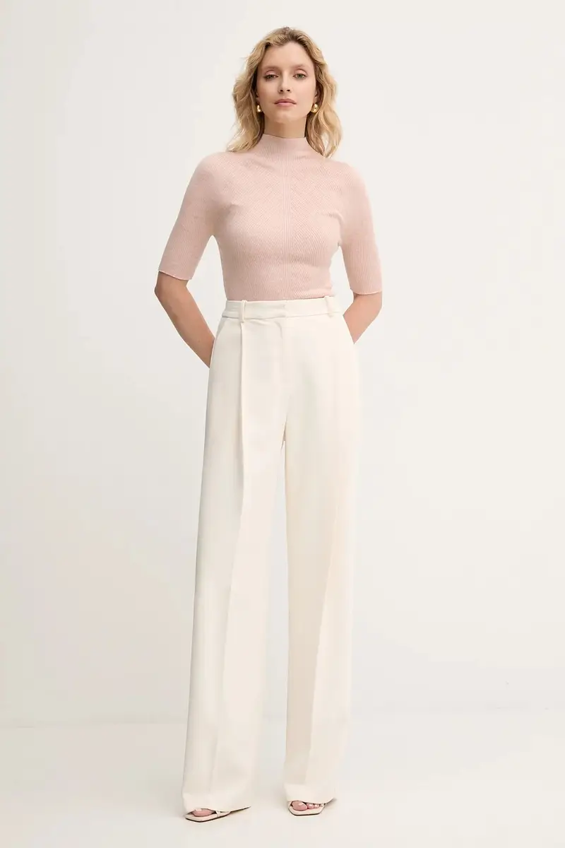 maglietta in lana donna colore violetto 50542885 Rosa miniatura 2