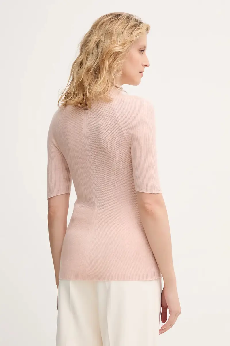 maglietta in lana donna colore violetto 50542885 Rosa miniatura 3