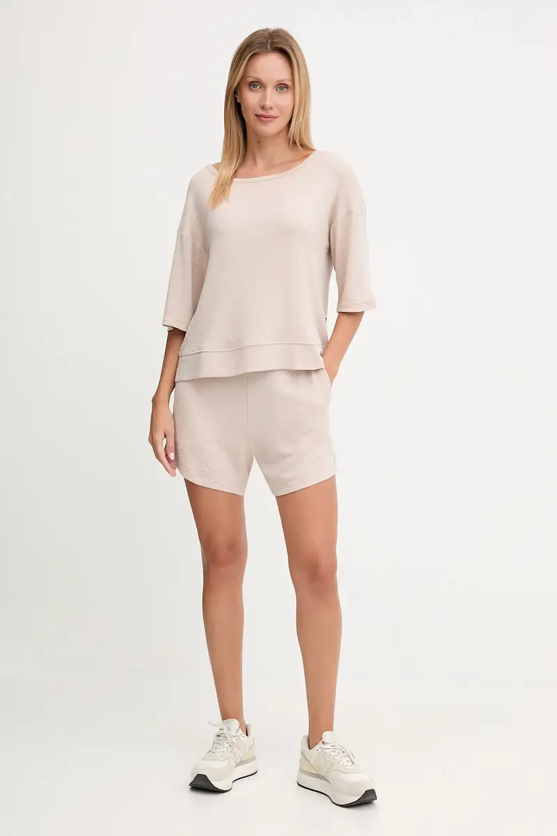 maglietta lounge donna colore rosa 50540029 Beige miniatura 2