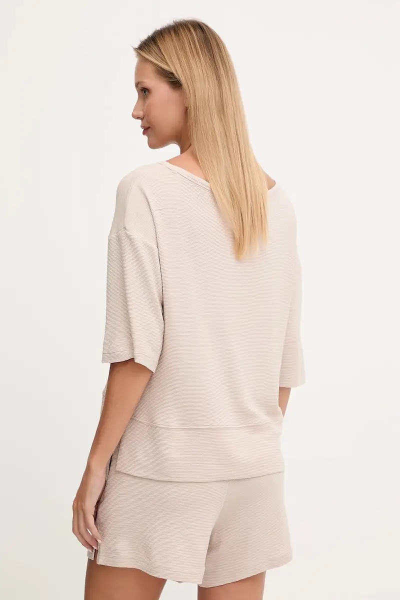 maglietta lounge donna colore rosa 50540029 Beige miniatura 3