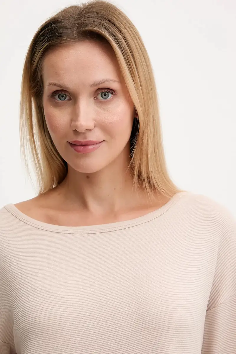 maglietta lounge donna colore rosa 50540029 Beige miniatura 4