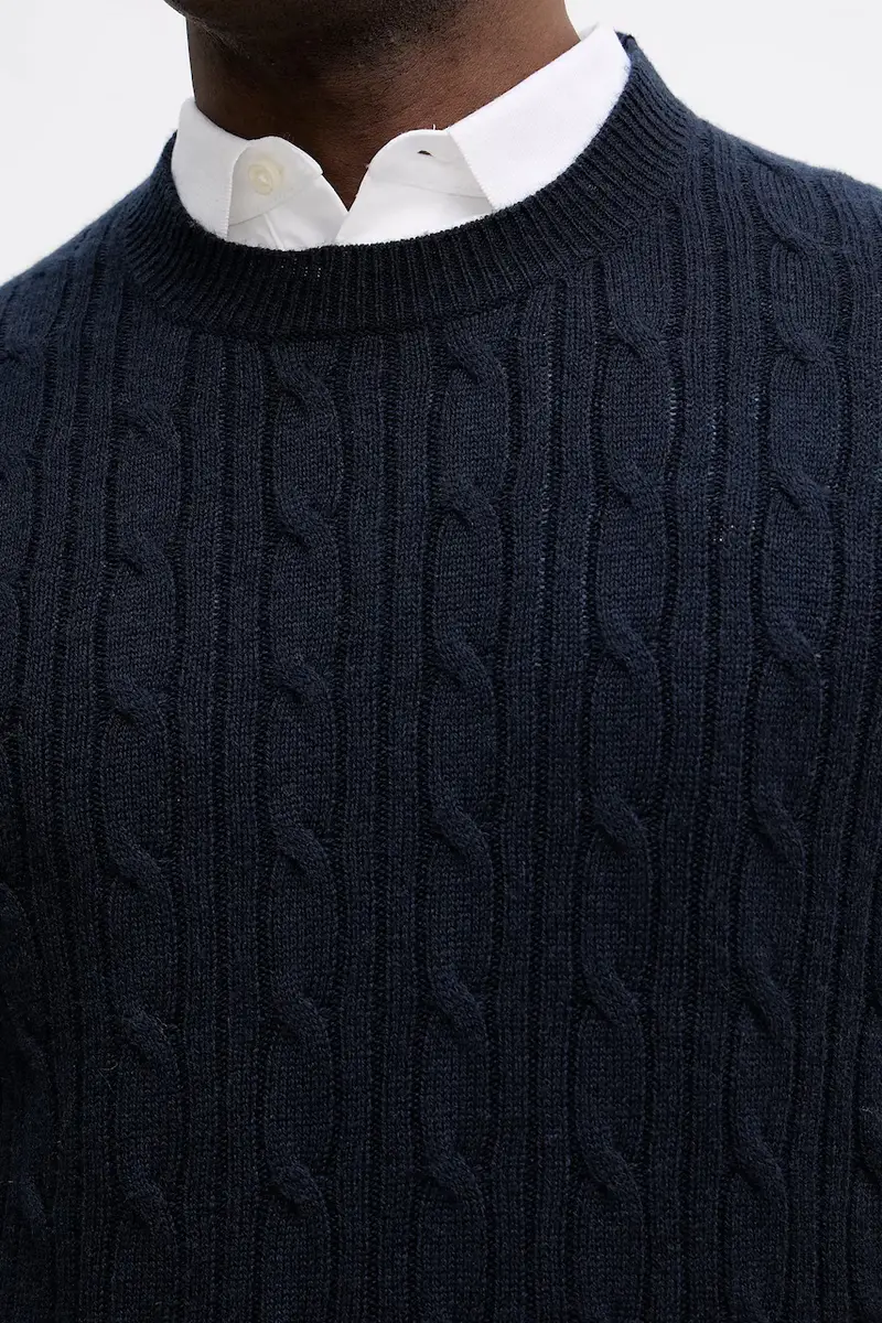 maglione con aggiunta di cachemire H-Hetico Blu navy miniatura 5