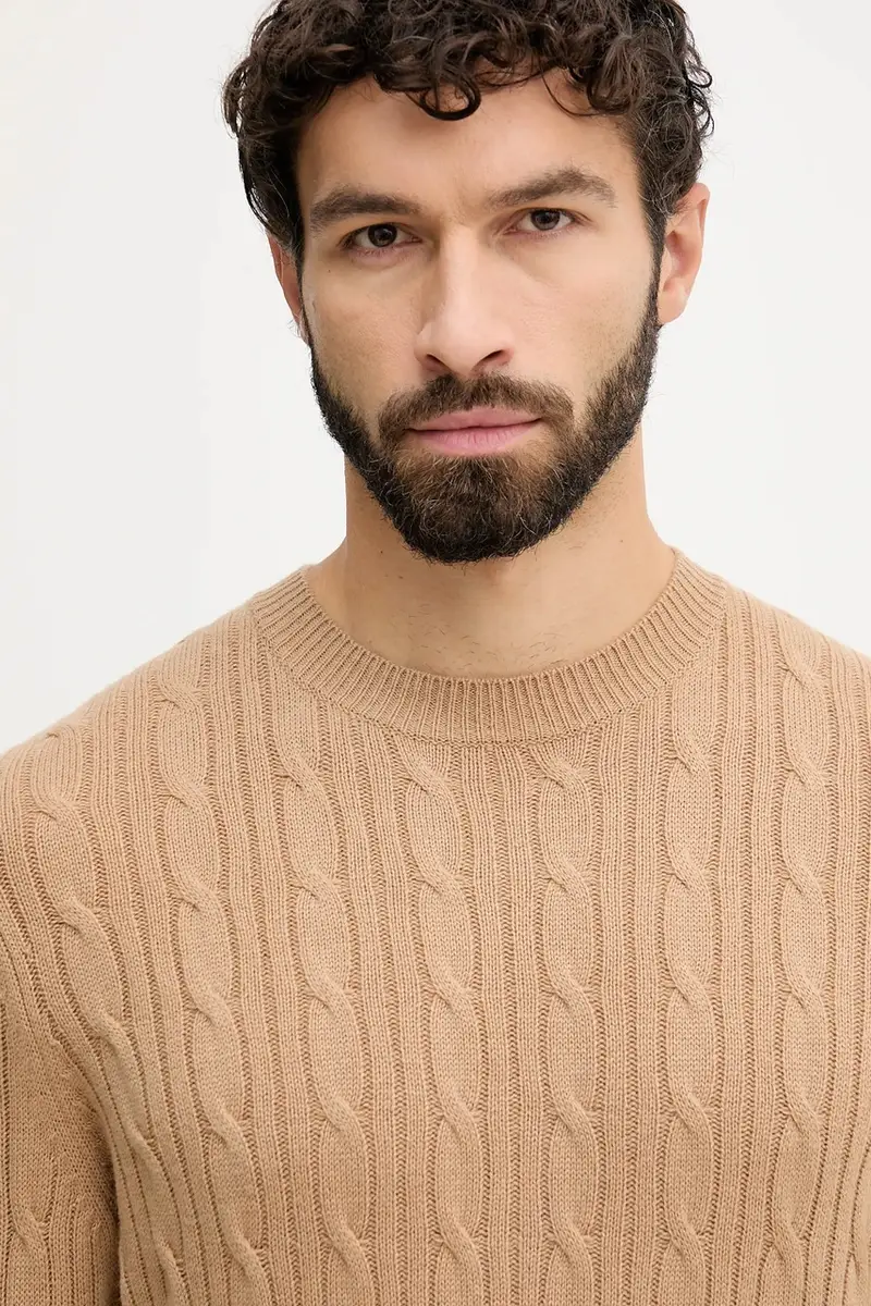 maglione con aggiunta di cachemire uomo 50549975 Verde miniatura 4