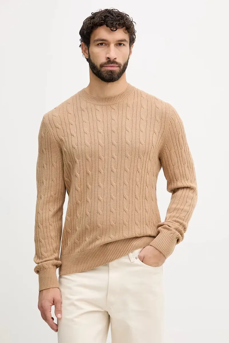 maglione con aggiunta di cachemire uomo 50549975 Verde