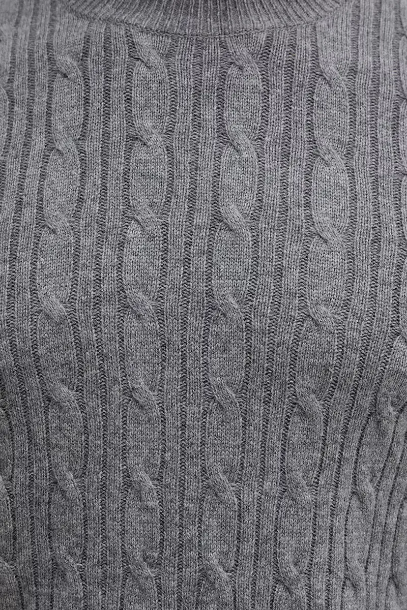 maglione con aggiunta di cachemire uomo colore grigio 50549975 miniatura 5