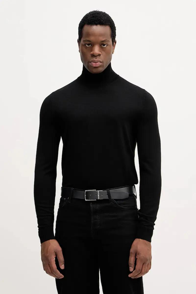 maglione con aggiunta di seta H-Helixon Nero