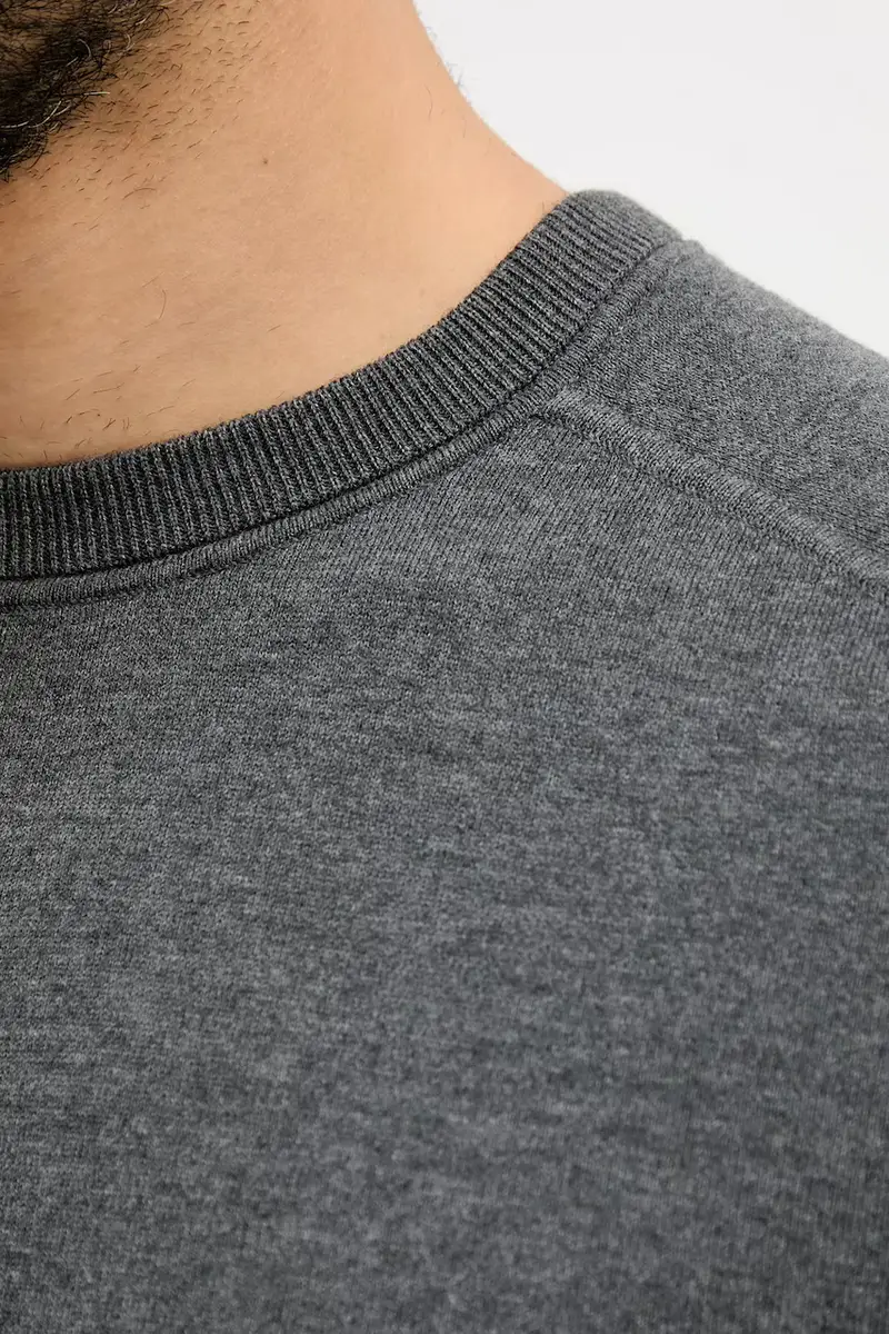 maglione con lana colore grigio 50549977 miniatura 5