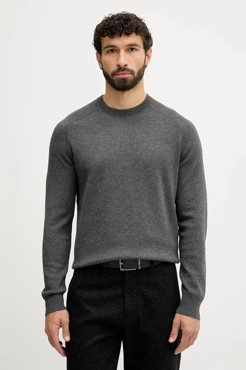 maglione con lana colore grigio 50549977