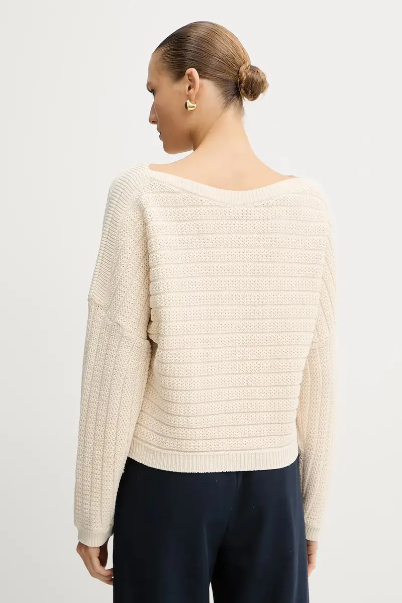 maglione donna colore beige 50543049 miniatura 3