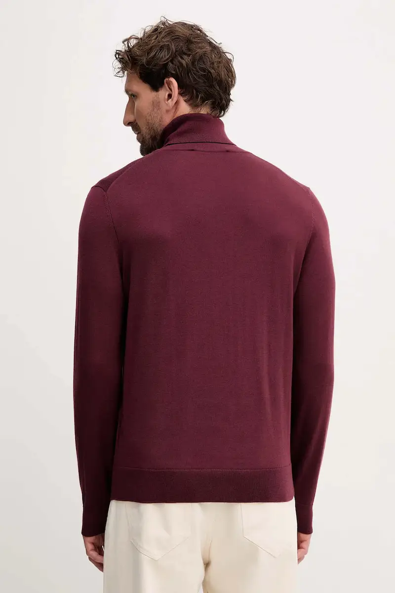 maglione in cachemirie BECKHAM X BOSS uomo colore granata 50557974 miniatura 3