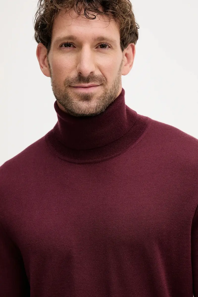 maglione in cachemirie BECKHAM X BOSS uomo colore granata 50557974 miniatura 4