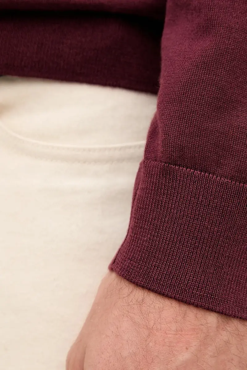 maglione in cachemirie BECKHAM X BOSS uomo colore granata 50557974 miniatura 5