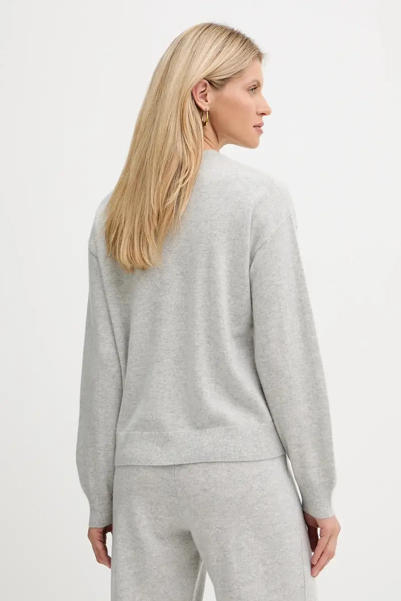 maglione in cachemirie donna colore grigio 50547883 miniatura 3