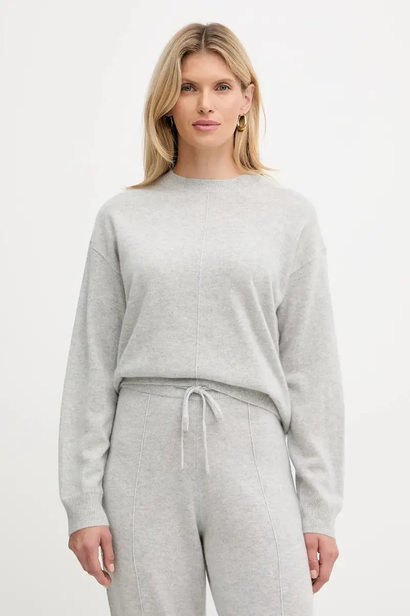 maglione in cachemirie donna colore grigio 50547883