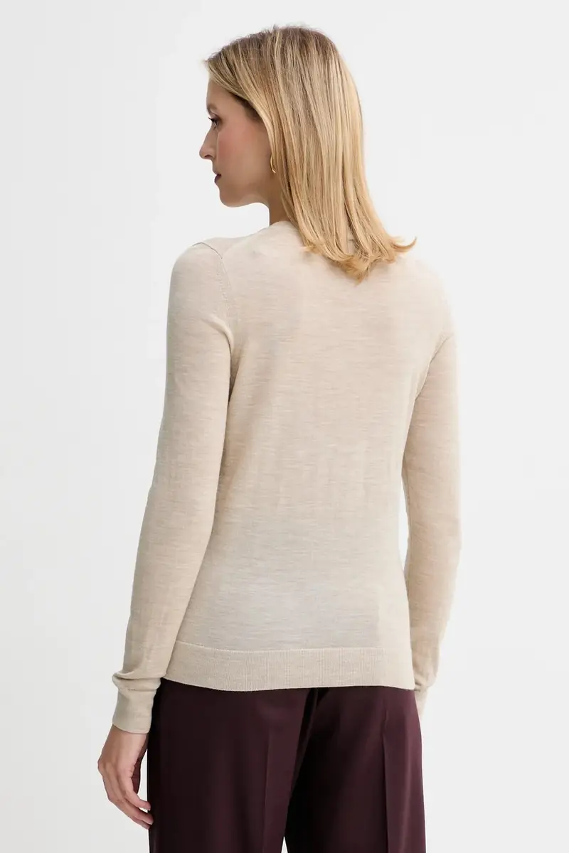 maglione in lana donna colore beige 50544987 miniatura 3