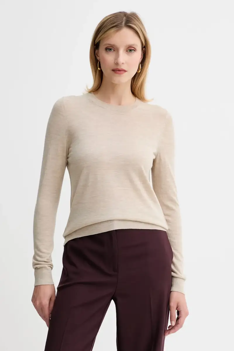 maglione in lana donna colore beige 50544987