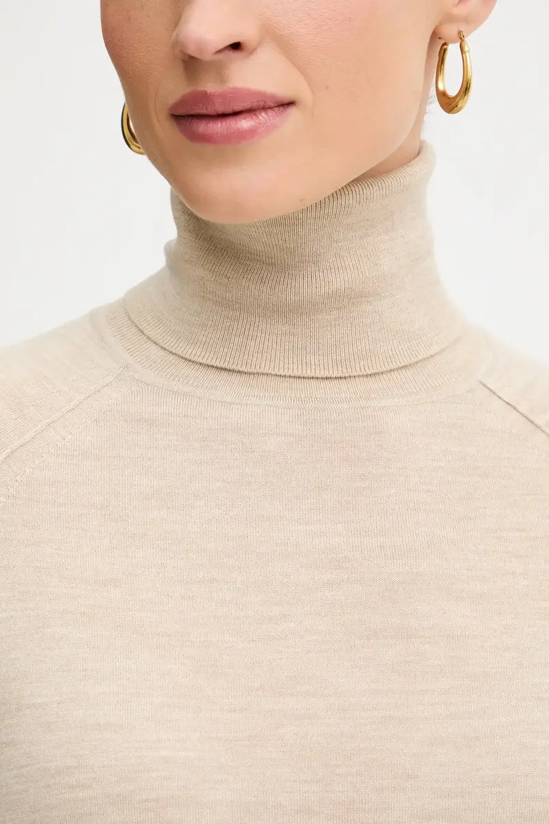 maglione in lana donna colore beige 50548298 miniatura 5