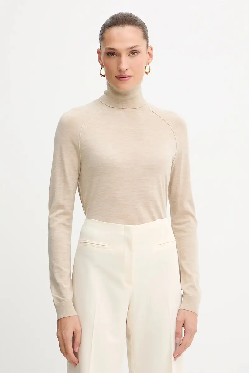 maglione in lana donna colore beige 50548298