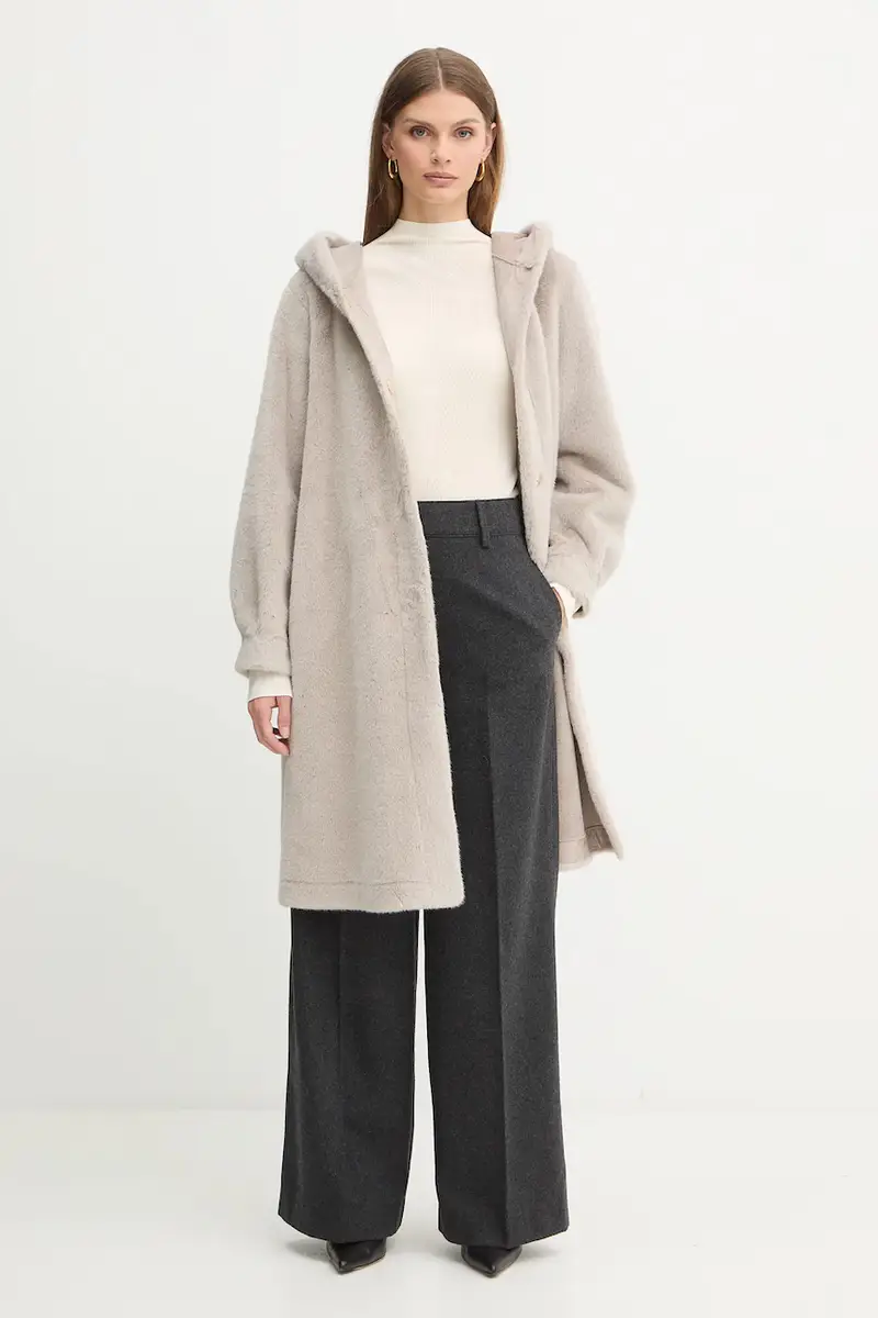 maglione in lana donna colore beige 50549166 miniatura 2