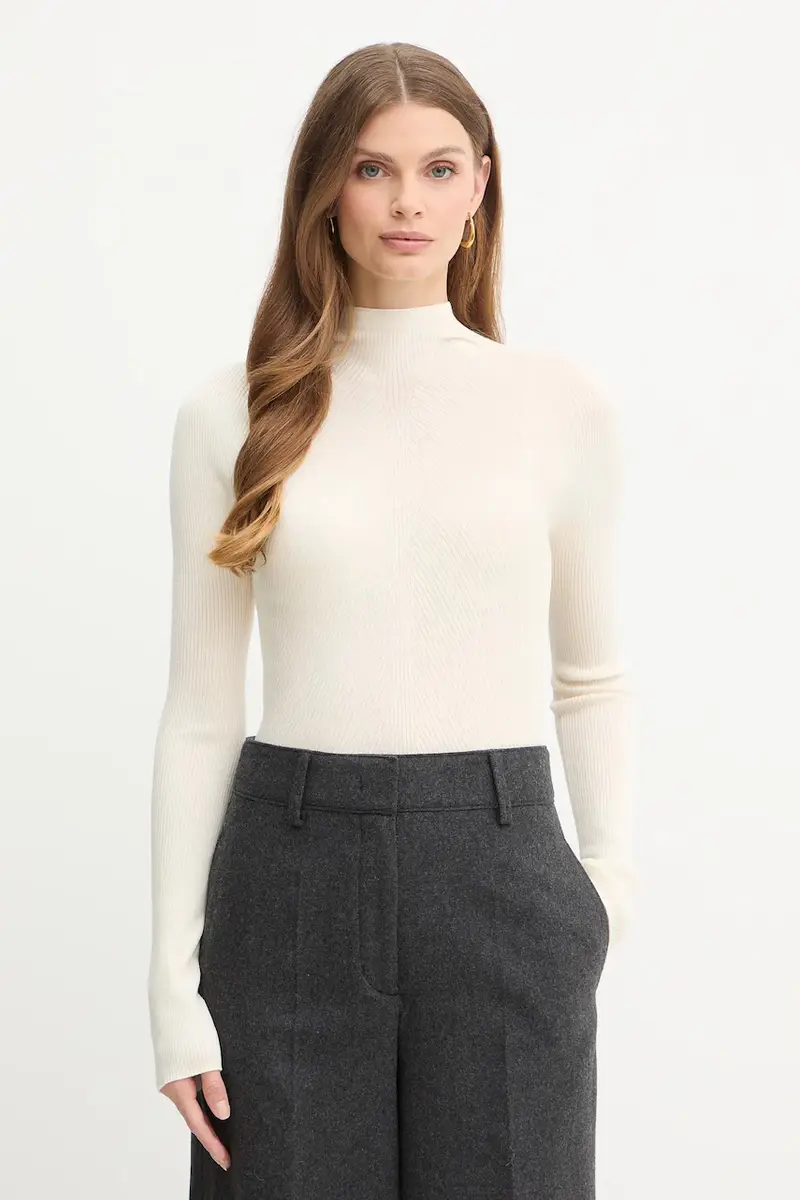 maglione in lana donna colore beige 50549166