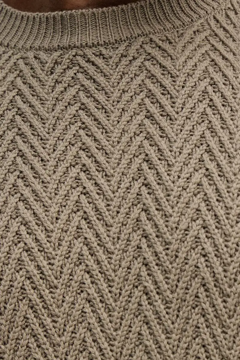 maglione in lana H-Hitalo Verde miniatura 5