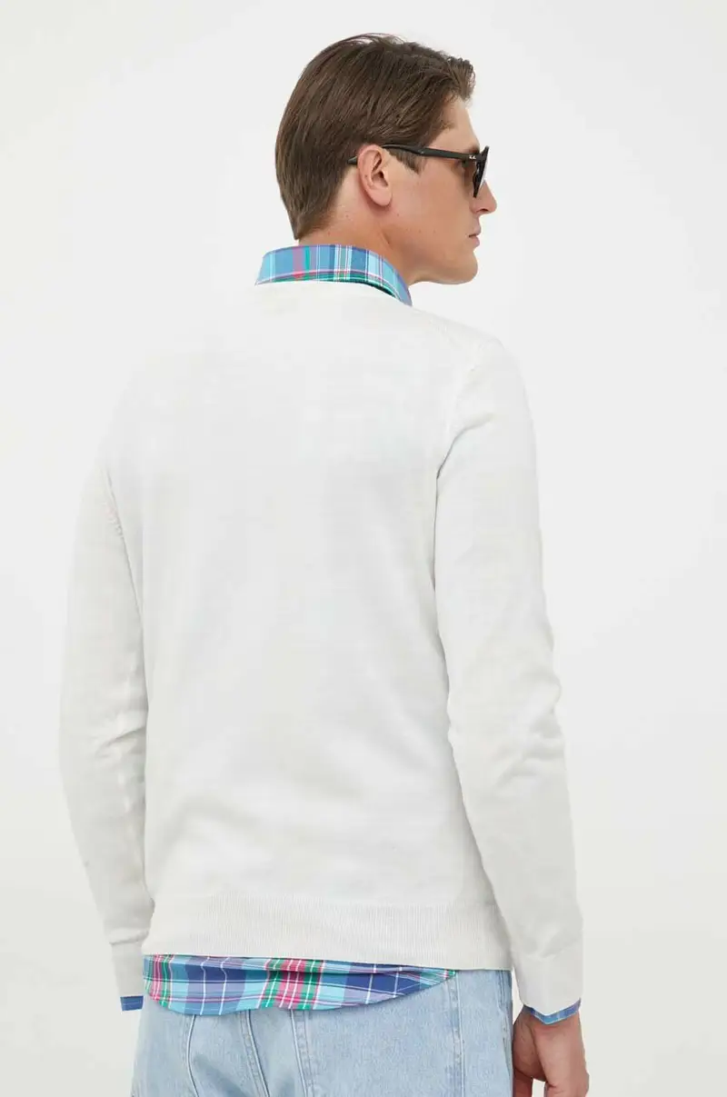 maglione in lana uomo Beige miniatura 3