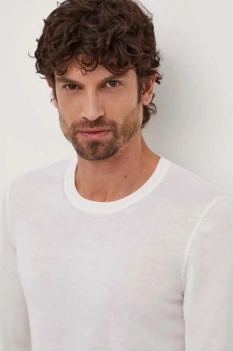 maglione in lana uomo colore beige