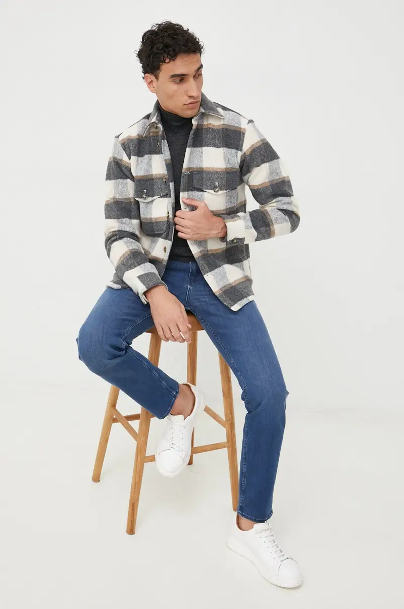 maglione in lana uomo colore grigio 50468262 miniatura 2