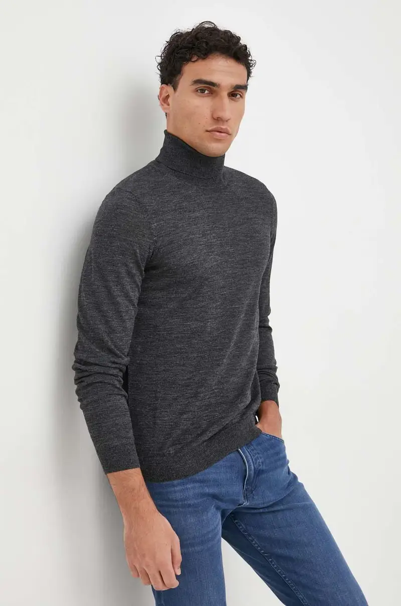 maglione in lana uomo colore grigio 50468262