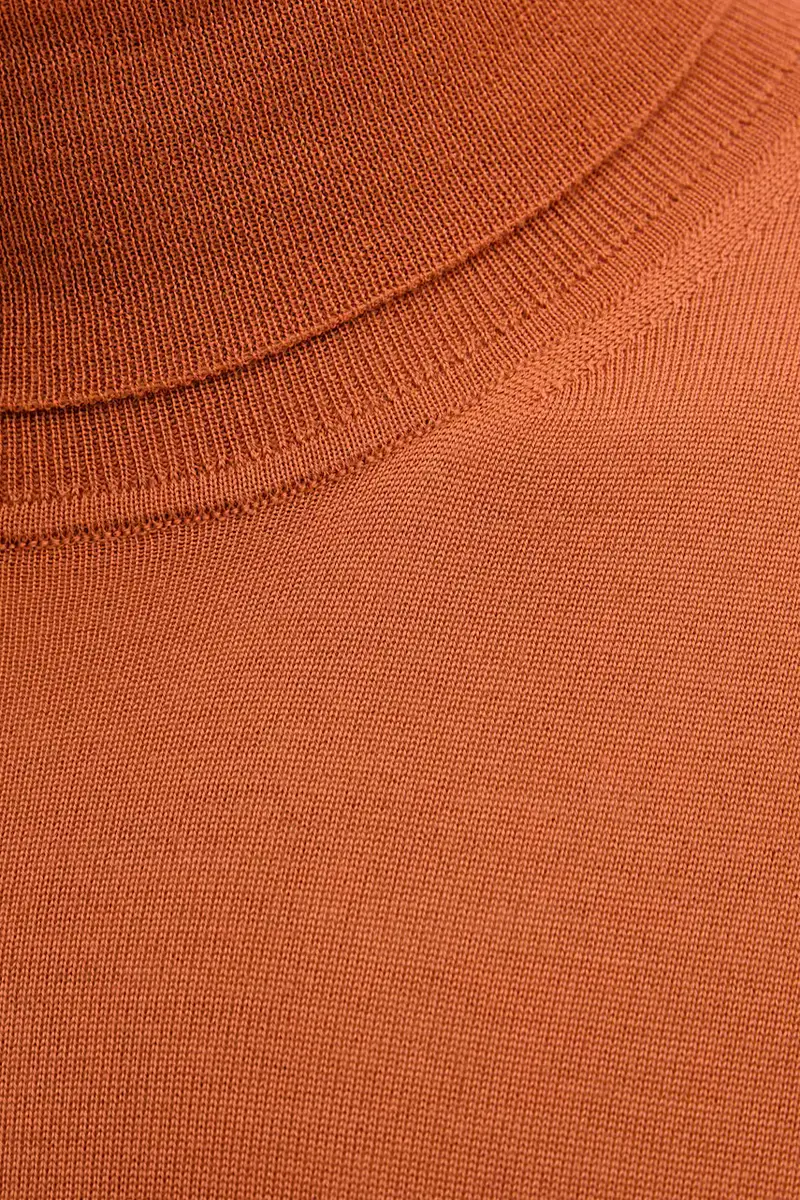 maglione in lana uomo colore grigio 50468262 Arancione miniatura 5