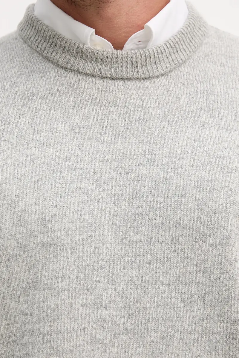maglione in lana uomo colore grigio 50550001 miniatura 5
