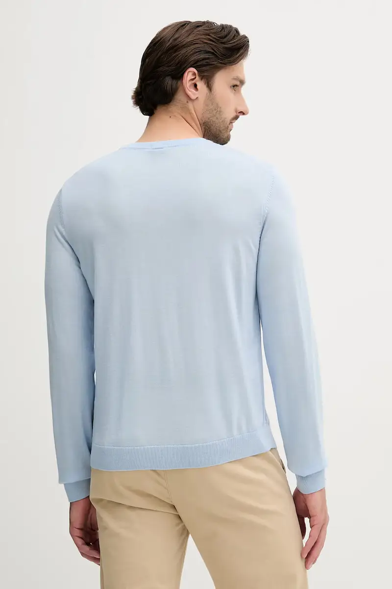 maglione in lana uomo colore nero 50468239 Blu miniatura 3