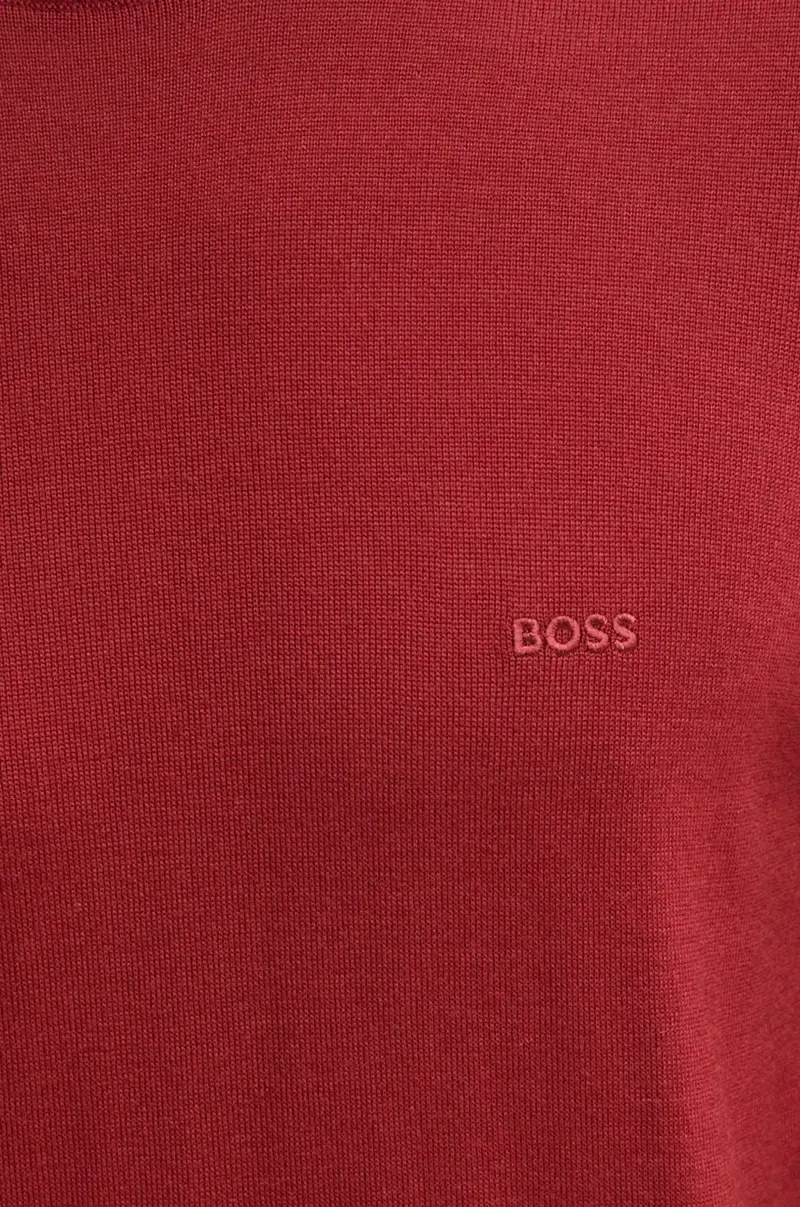 maglione in lana uomo colore rosso Granata miniatura 5