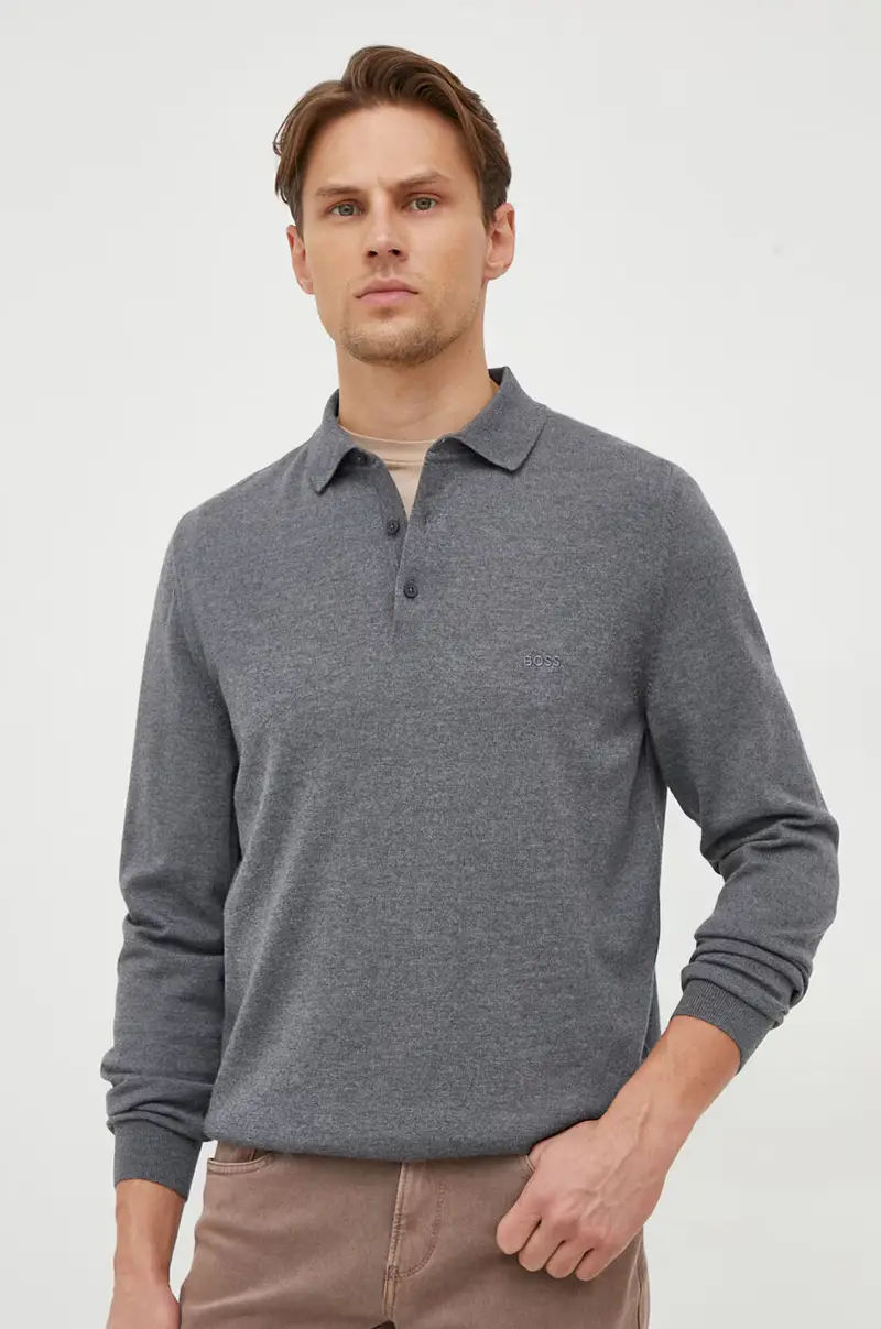 maglione in lana uomo Grigio