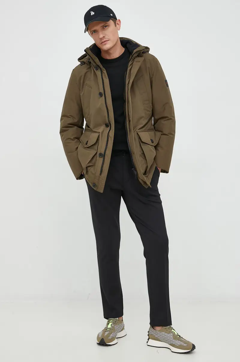 maglione in lana uomo Nero miniatura 2