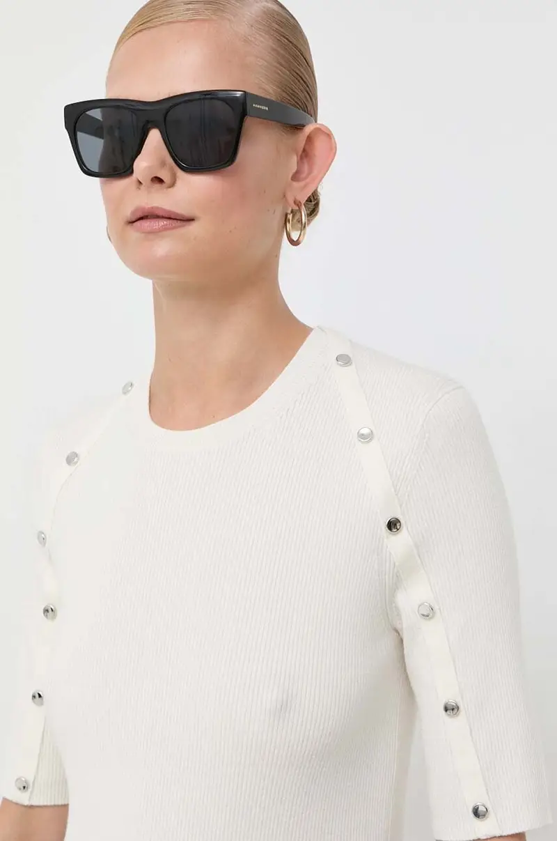 maglione in misto lana donna Beige