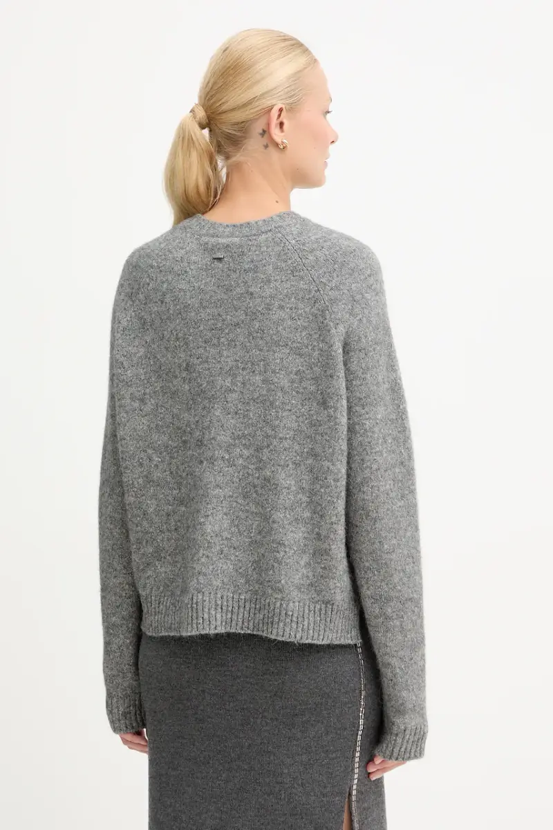 maglione in misto lana donna colore beige 50478315 Grigio miniatura 3