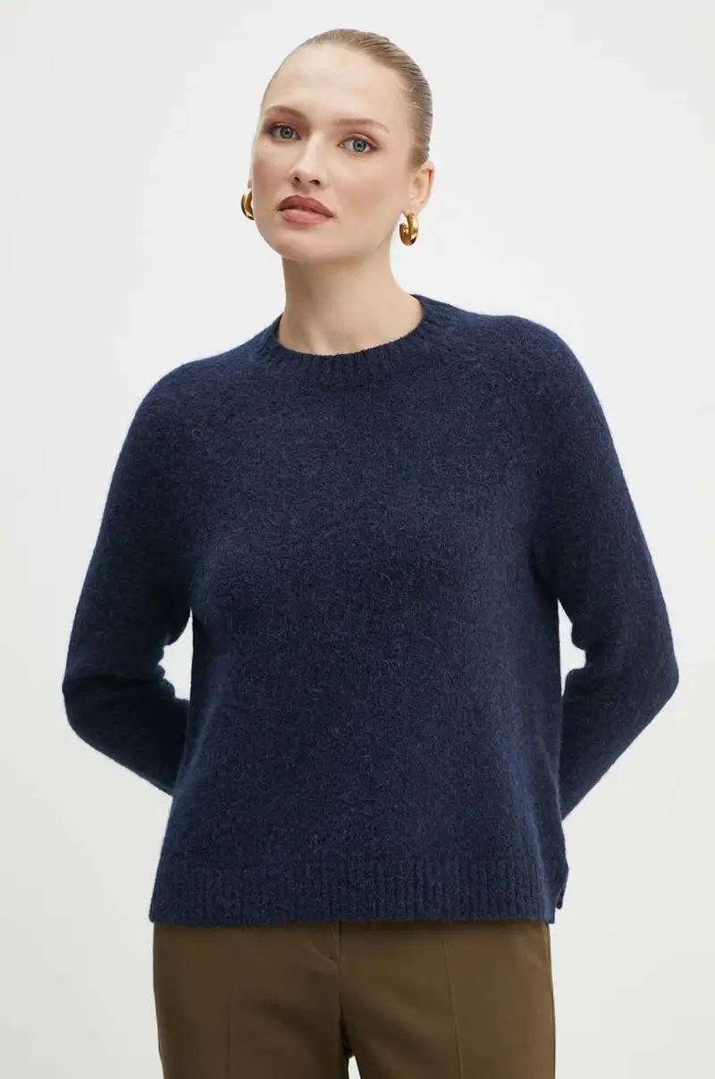 maglione in misto lana donna colore blu navy