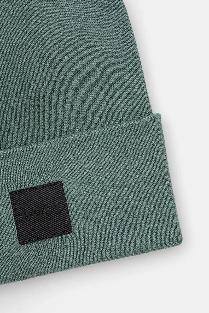 berretto in cotone colore blu navy 50529442 Verde miniatura 3