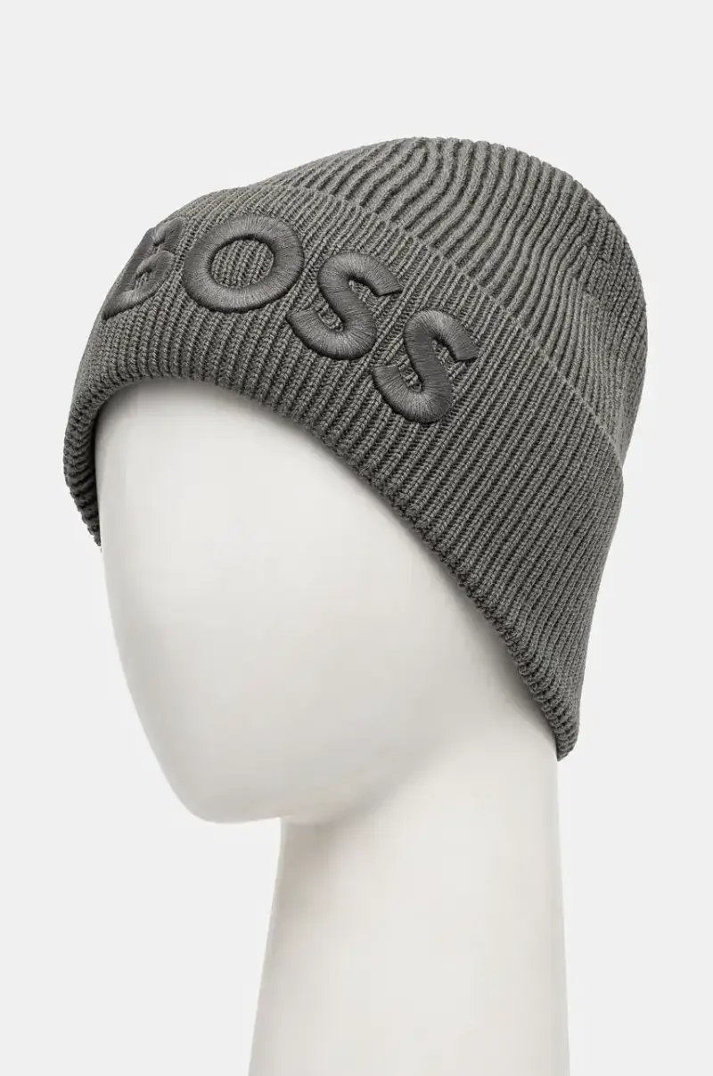 berretto in lana colore grigio 50522449 miniatura 2