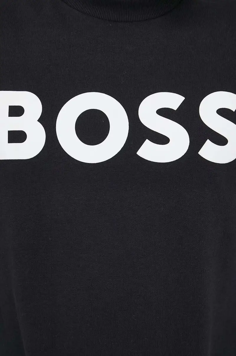 BOSS felpa in cotone BOSS ORANGE uomo Nero miniatura 5