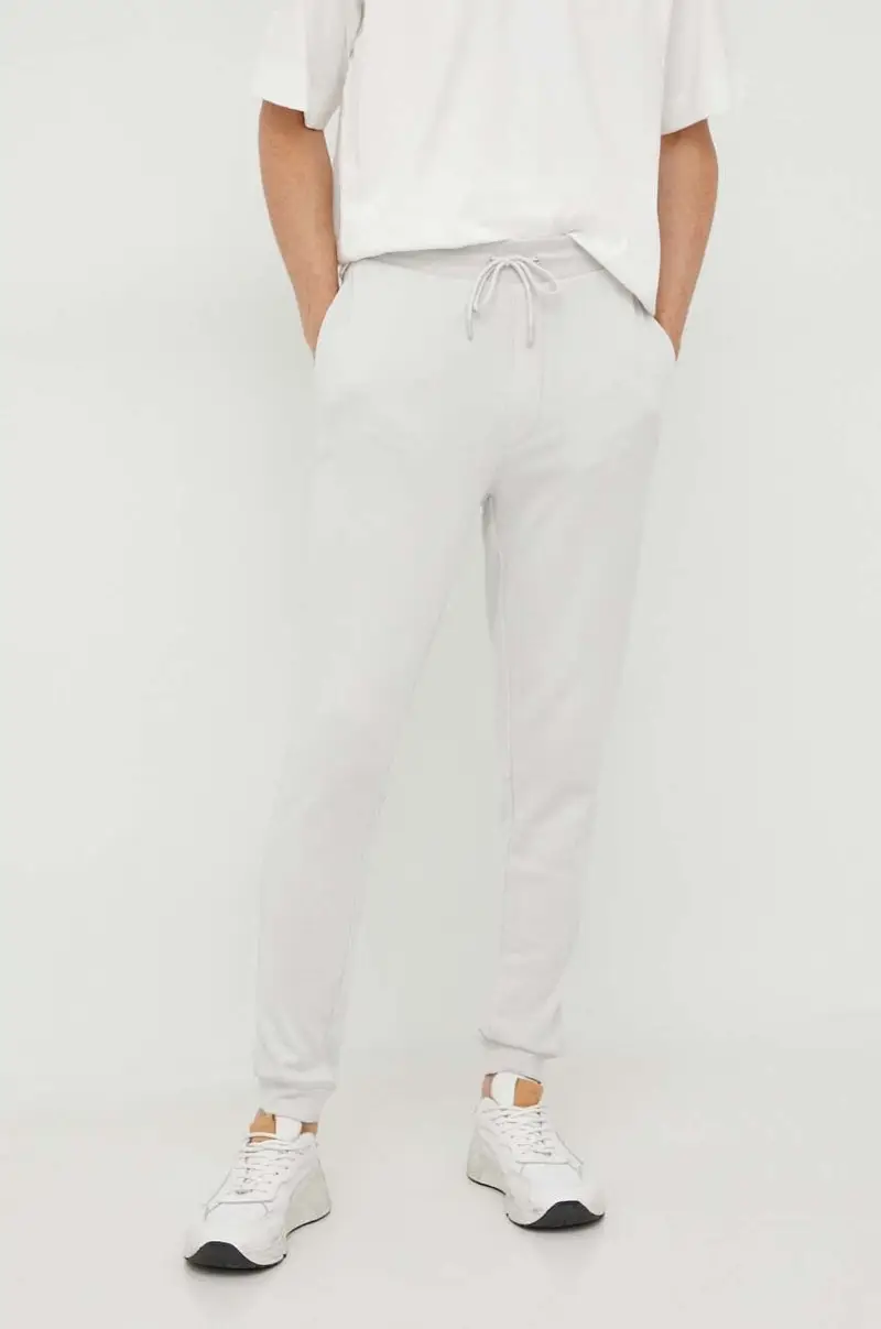 BOSS pantaloni da jogging in cotone BOSS CASUAL Grigio