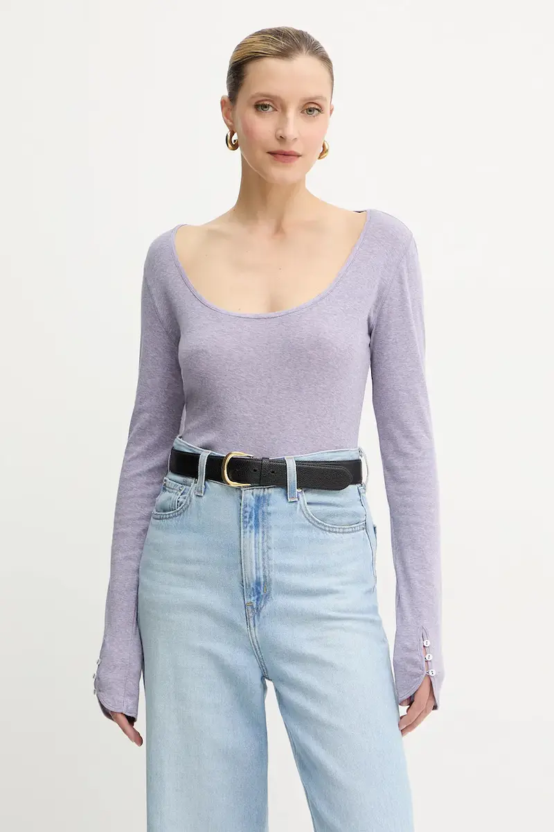 camicia a maniche lunghe 50542107 Violetto