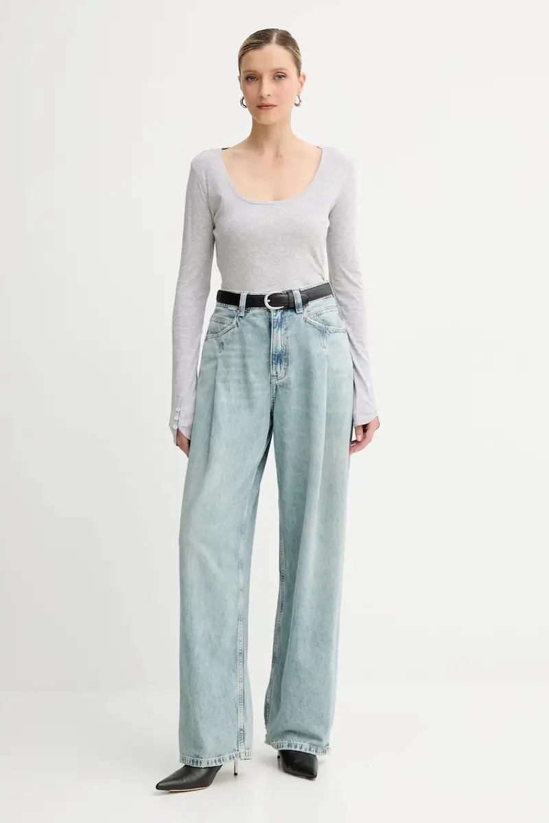 camicia a maniche lunghe colore grigio 50542107 miniatura 2