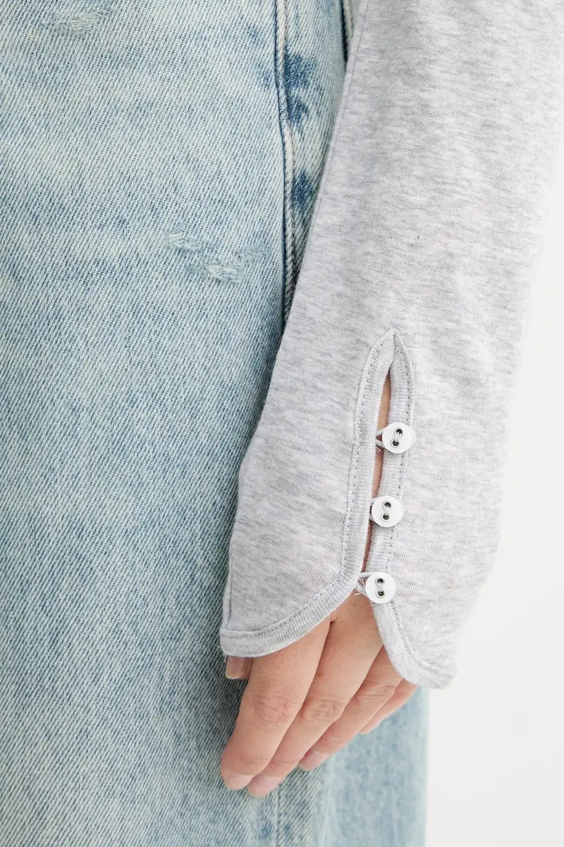 camicia a maniche lunghe colore grigio 50542107 miniatura 5