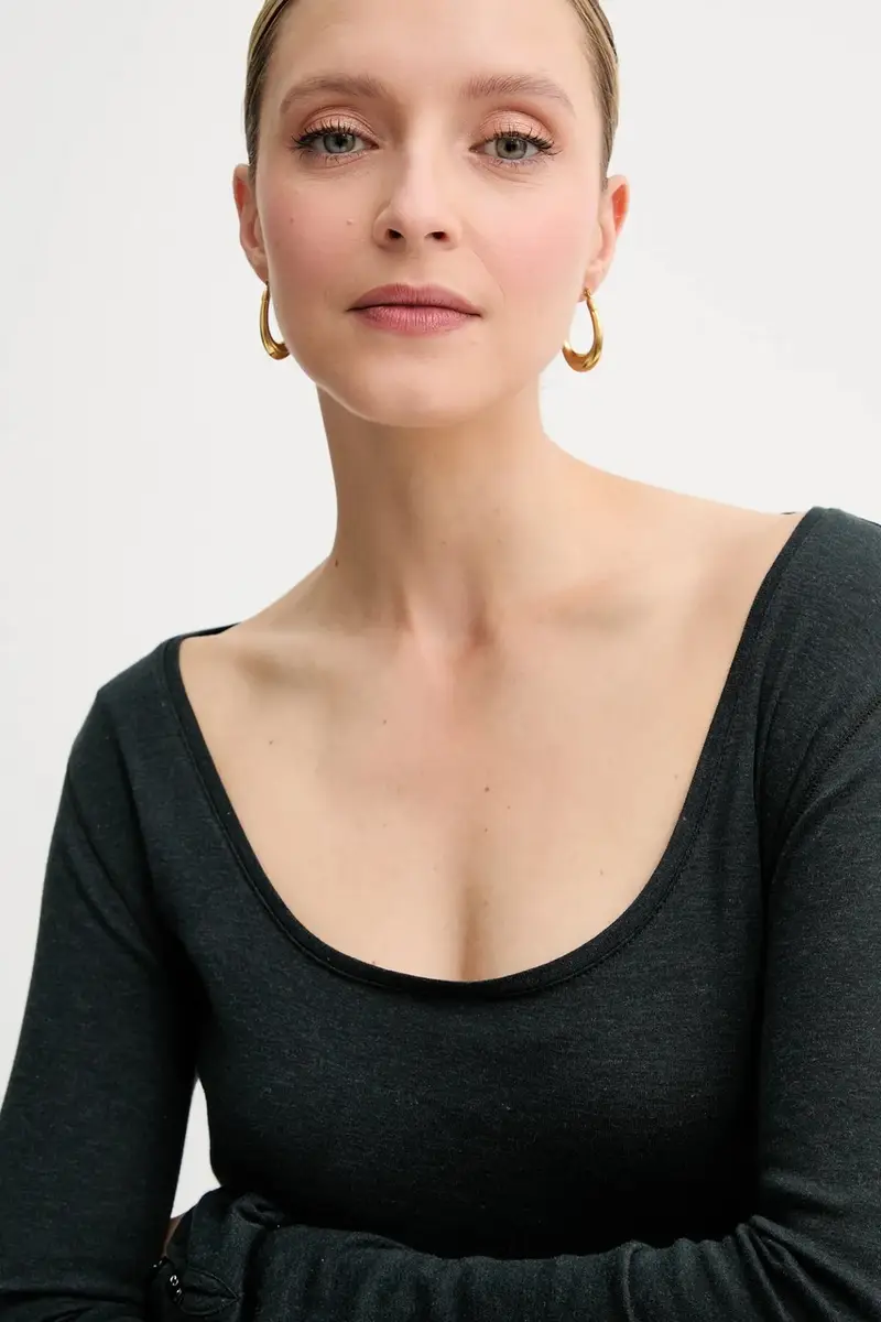 camicia a maniche lunghe colore nero 50542107 miniatura 4